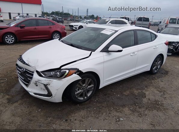 5NPD84LF5HH185310 2017 HYUNDAI ELANTRA White წინა მარცხენა ხედი სამი მეოთხედიდან