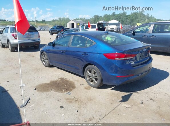 5NPD84LF5HH185534 2017 HYUNDAI ELANTRA Dark Blue Trasero izquierdo