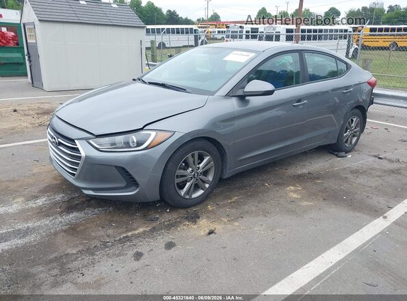 5NPD84LF5JH241848 2018 HYUNDAI ELANTRA Gray Front left