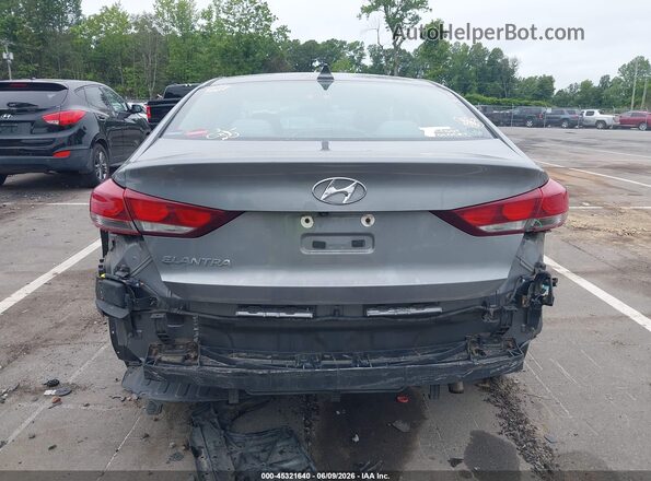 5NPD84LF5JH241848 2018 HYUNDAI ELANTRA Gray Front view
