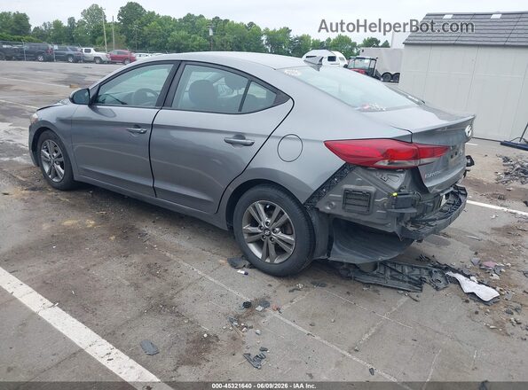 5NPD84LF5JH241848 2018 HYUNDAI ELANTRA Gray Rear left