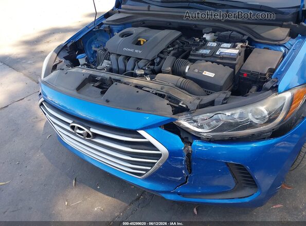 5NPD84LF5JH248122 2018 HYUNDAI ELANTRA Blue წინა ხედი
