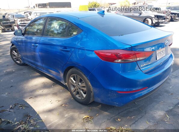 5NPD84LF5JH248122 2018 HYUNDAI ELANTRA Blue უკანა მარცხენა