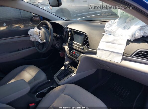5NPD84LF5JH248122 2018 HYUNDAI ELANTRA Blue წინა სალონის ხედი