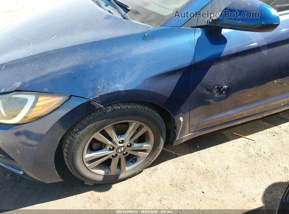 5NPD84LF5JH250100 2018 HYUNDAI ELANTRA Dark Blue Դիմացի տեսք