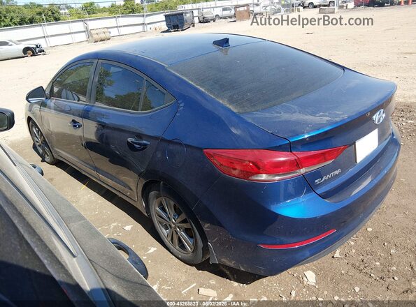 5NPD84LF5JH250100 2018 HYUNDAI ELANTRA Dark Blue Հետևի ձախ