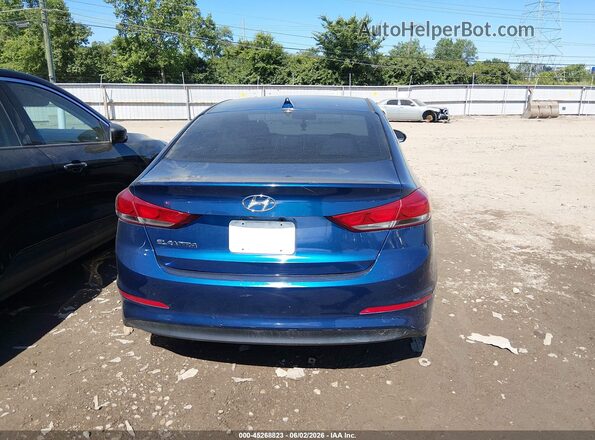 5NPD84LF5JH250100 2018 HYUNDAI ELANTRA Dark Blue 
