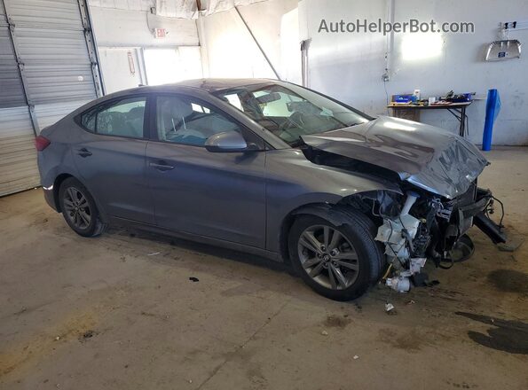 5NPD84LF5JH255975 2018 HYUNDAI ELANTRA Gray 
