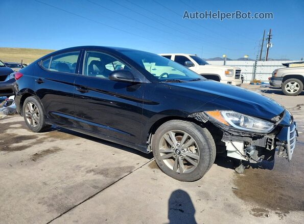5NPD84LF5JH277555 2018 HYUNDAI ELANTRA Black Передня права чверть