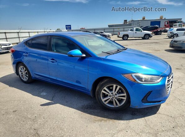 5NPD84LF5JH281363 2018 HYUNDAI ELANTRA Blue Przód prawy