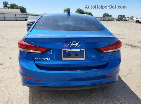 5NPD84LF5JH281363 2018 HYUNDAI ELANTRA Blue Widok z tyłu