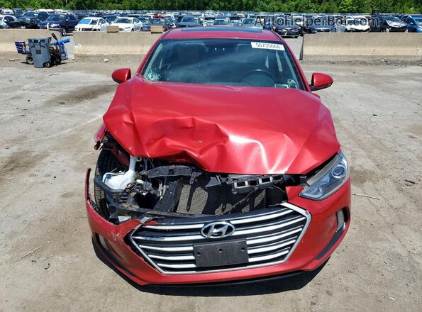 5NPD84LF5JH295070 2018 HYUNDAI ELANTRA Red Դիմացի տեսք