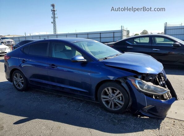 5NPD84LF5JH301384 2018 HYUNDAI ELANTRA Blue Передня права чверть