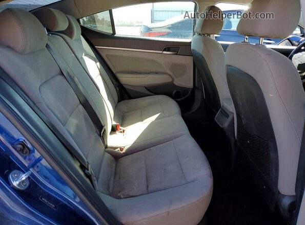 5NPD84LF5JH301384 2018 HYUNDAI ELANTRA Blue Вид задніх сидінь