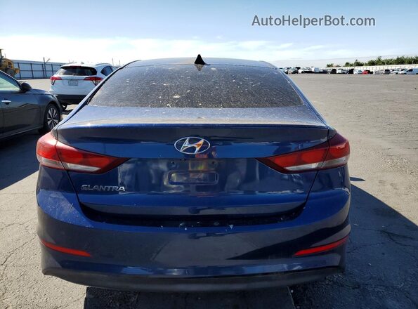 5NPD84LF5JH301384 2018 HYUNDAI ELANTRA Blue Вид ззаду