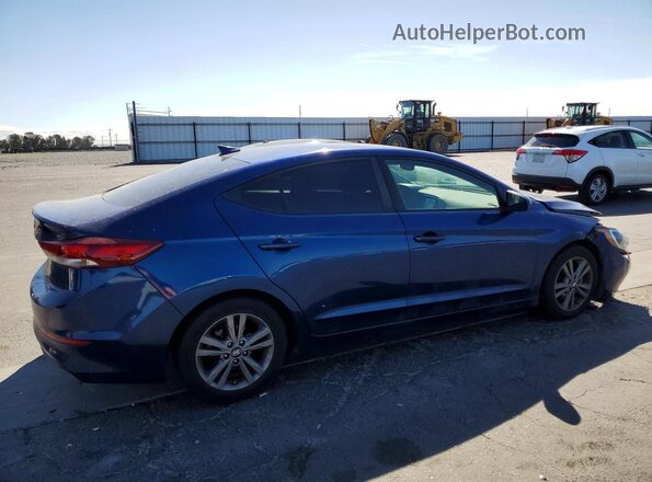 5NPD84LF5JH301384 2018 HYUNDAI ELANTRA Blue Задня права чверть