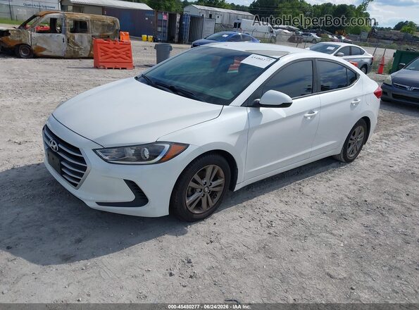 5NPD84LF5JH316919 2018 HYUNDAI ELANTRA White Vista tres cuartos delantera izquierda