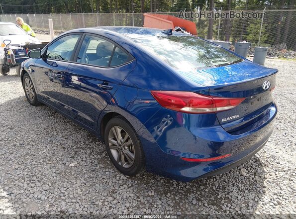 5NPD84LF5JH324549 2018 HYUNDAI ELANTRA Blue Trasero izquierdo