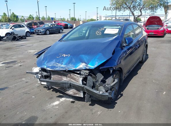 5NPD84LF5JH332070 2018 HYUNDAI ELANTRA Blue Vista frontal