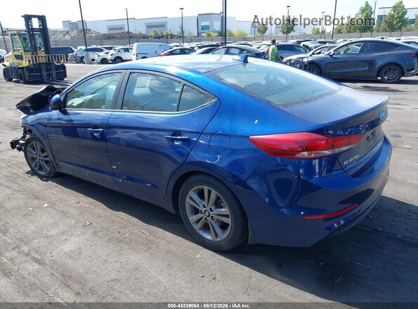 5NPD84LF5JH332070 2018 HYUNDAI ELANTRA Blue Trasero izquierdo