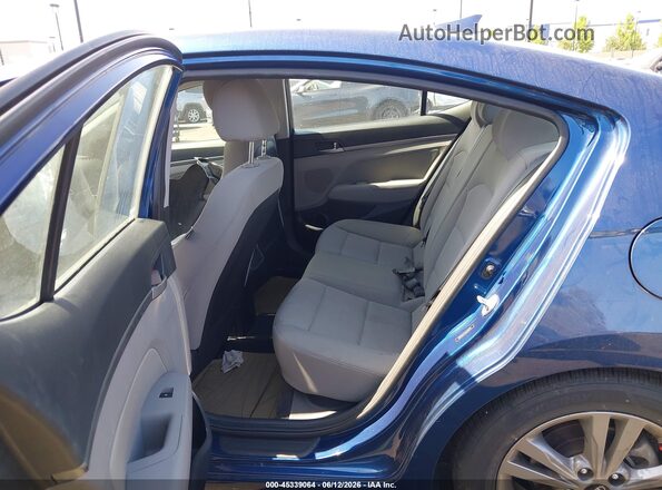 5NPD84LF5JH332070 2018 HYUNDAI ELANTRA Blue Vista de la etiqueta del VIN