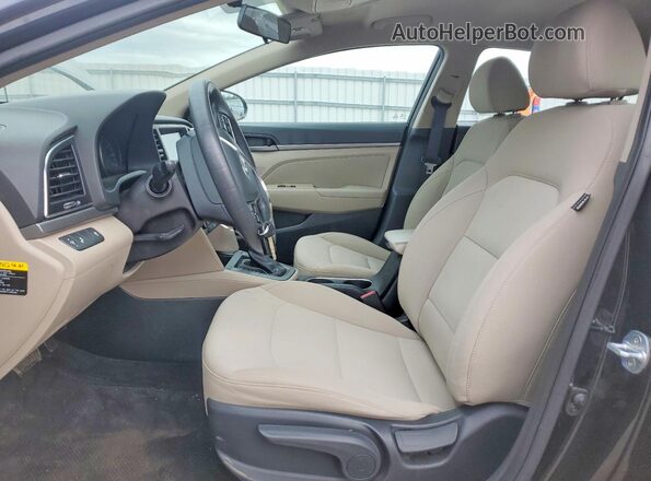 5NPD84LF5JH345000 2018 HYUNDAI ELANTRA Black Вид салону спереду