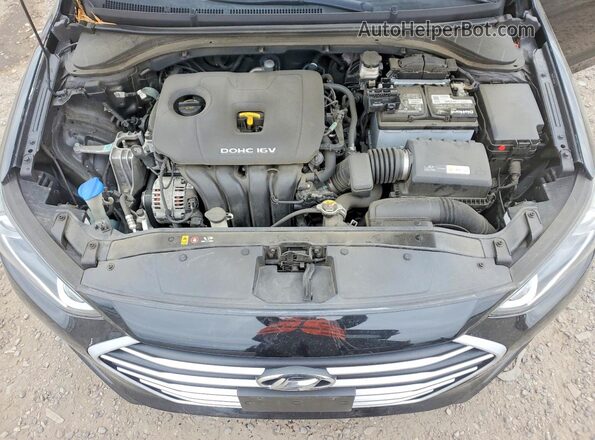 5NPD84LF5JH345000 2018 HYUNDAI ELANTRA Black Вид задньої частини салону