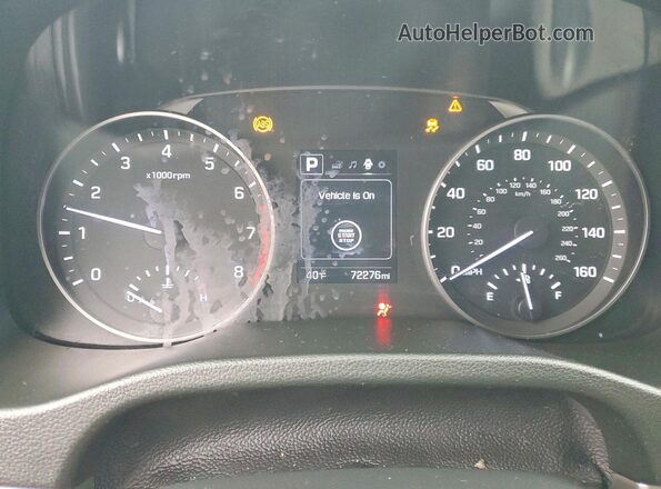 5NPD84LF5JH374870 2018 HYUNDAI ELANTRA Black Instrument cluster view