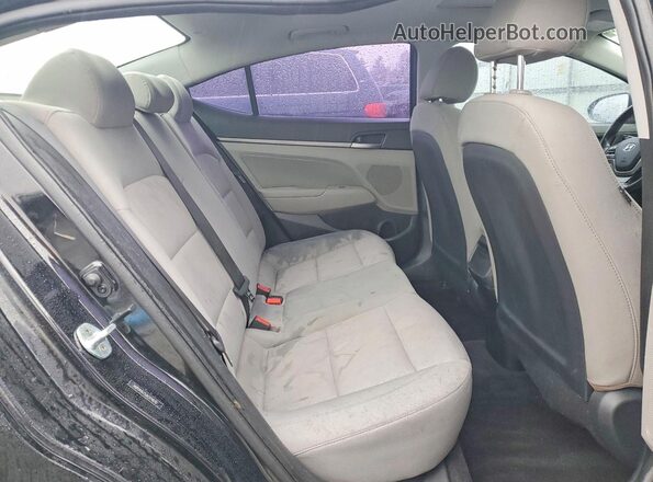 5NPD84LF5JH374870 2018 HYUNDAI ELANTRA Black Rear seats view