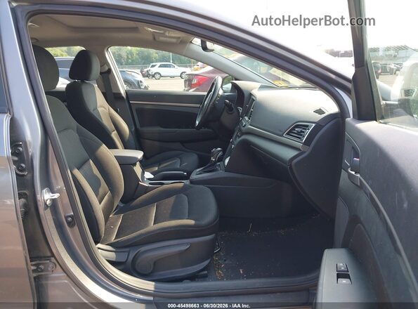 5NPD84LF5JH381589 2018 HYUNDAI ELANTRA Gray Widok wnętrza z przodu
