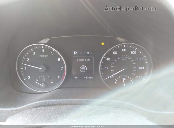 5NPD84LF5JH381589 2018 HYUNDAI ELANTRA Gray Widok tylnych siedzeń