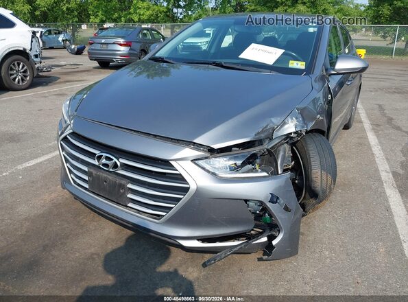 5NPD84LF5JH381589 2018 HYUNDAI ELANTRA Gray Widok z przodu