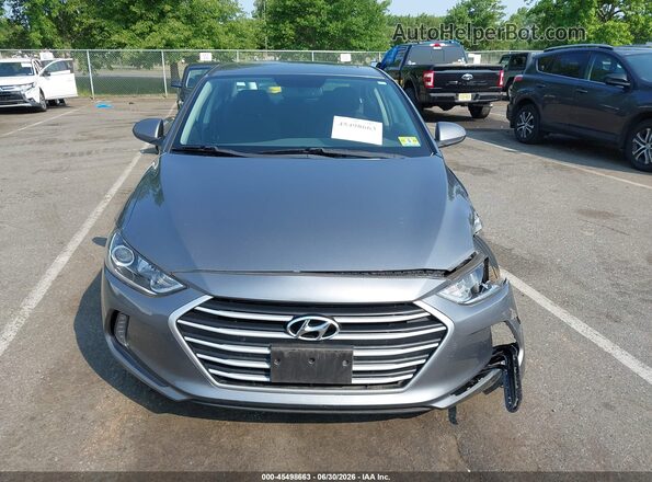 5NPD84LF5JH381589 2018 HYUNDAI ELANTRA Gray Widok zestawu wskaźników