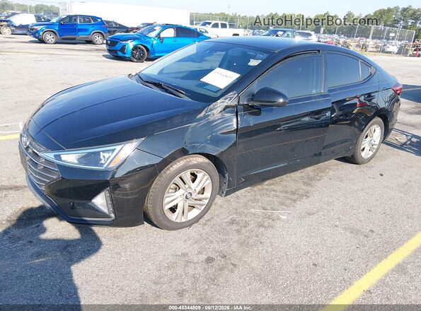 5NPD84LF5KH448161 2019 HYUNDAI ELANTRA Black Передня ліва чверть