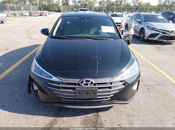 5NPD84LF5KH448161 2019 HYUNDAI ELANTRA Black Вид щитка приладів
