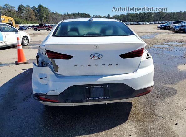 5NPD84LF5KH454350 2019 HYUNDAI ELANTRA White Widok z tyłu