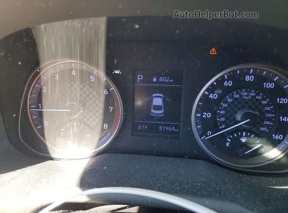 5NPD84LF5KH454350 2019 HYUNDAI ELANTRA White Widok zestawu wskaźników