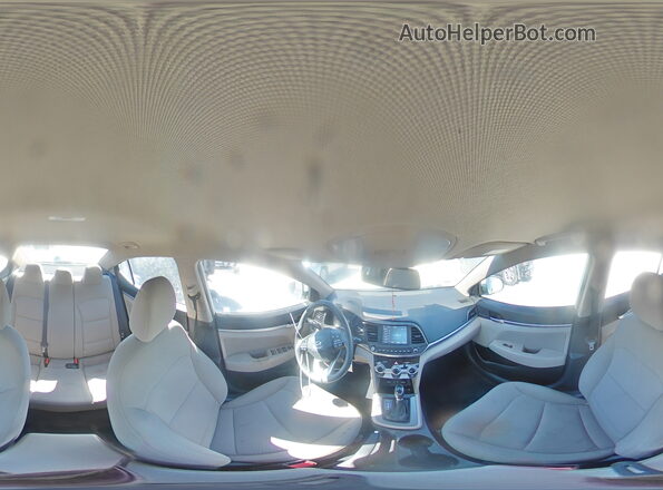 5NPD84LF5KH454350 2019 HYUNDAI ELANTRA White Widok wnętrza 360 stopni