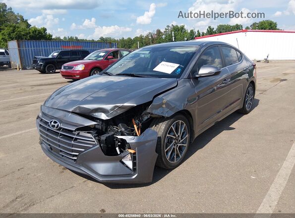5NPD84LF5LH508490 2020 HYUNDAI ELANTRA Gray წინა ხედი