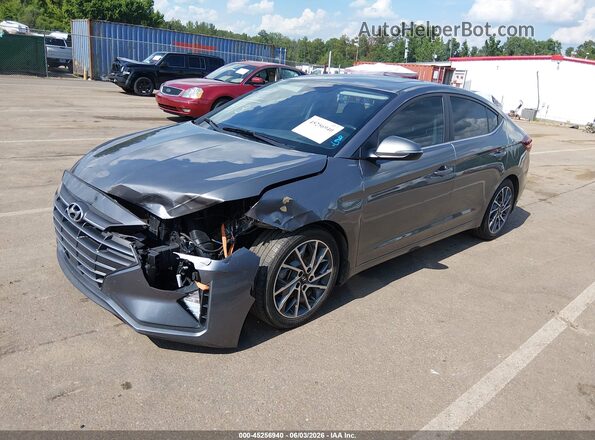 5NPD84LF5LH508490 2020 HYUNDAI ELANTRA Gray წინა მარცხენა ხედი სამი მეოთხედიდან