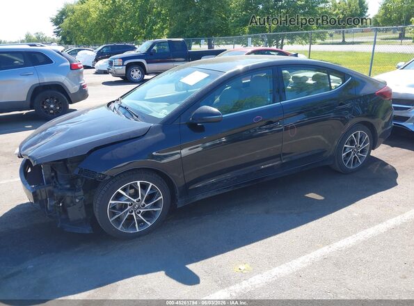 5NPD84LF5LH523507 2020 HYUNDAI ELANTRA Black Przód lewy