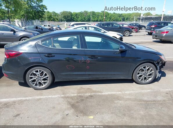 5NPD84LF5LH523507 2020 HYUNDAI ELANTRA Black Widok wnętrza z tyłu