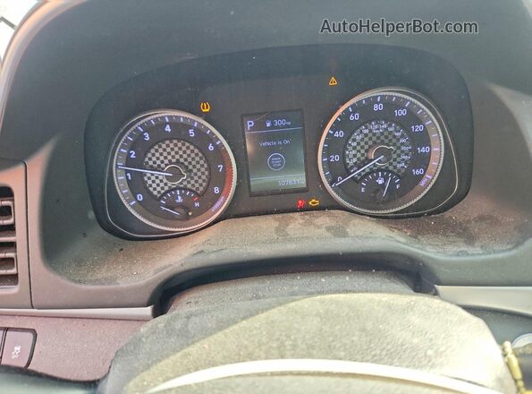 5NPD84LF5LH543711 2020 HYUNDAI ELANTRA White Instrument cluster view