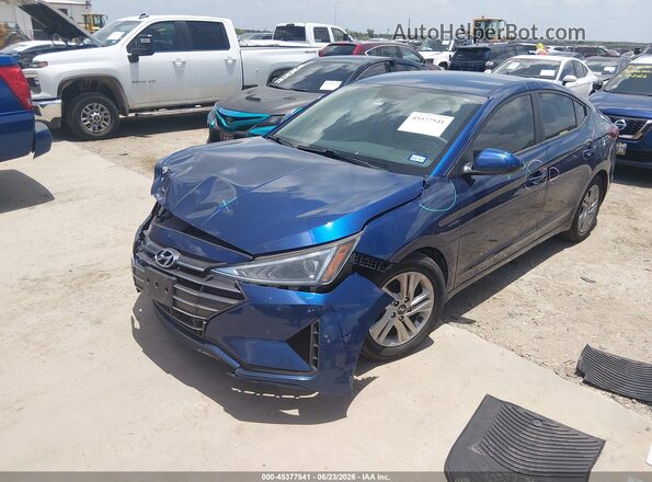 5NPD84LF5LH550299 2020 HYUNDAI ELANTRA Blue Առջևի ձախ երեք քառորդ տեսարան