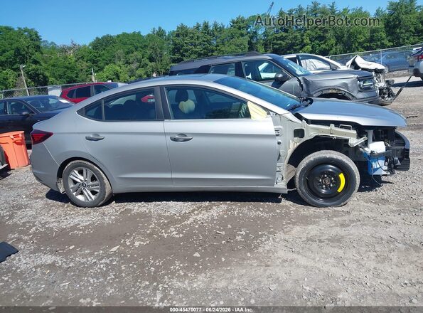 5NPD84LF5LH600053 2020 HYUNDAI ELANTRA Silver Rear interior view