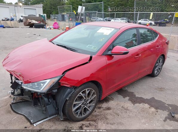 5NPD84LF5LH621890 2020 HYUNDAI ELANTRA LIMITED W/IN Red Vista tres cuartos delantera izquierda