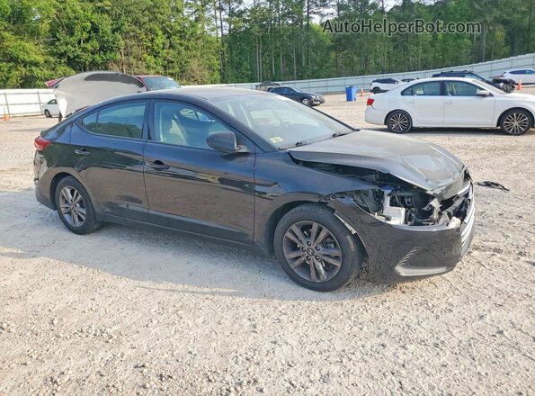 5NPD84LF6HH000617 2017 HYUNDAI ELANTRA Black Przód prawy