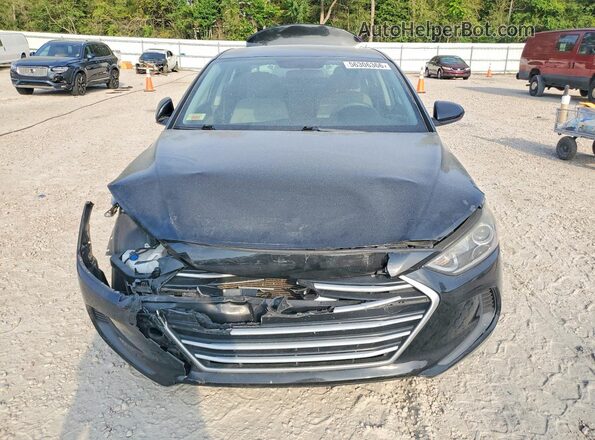 5NPD84LF6HH000617 2017 HYUNDAI ELANTRA Black Widok z przodu