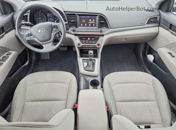 5NPD84LF6HH051518 2017 HYUNDAI ELANTRA Black Dashboard view