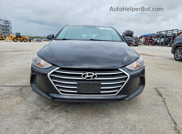 5NPD84LF6HH051518 2017 HYUNDAI ELANTRA Black Front view